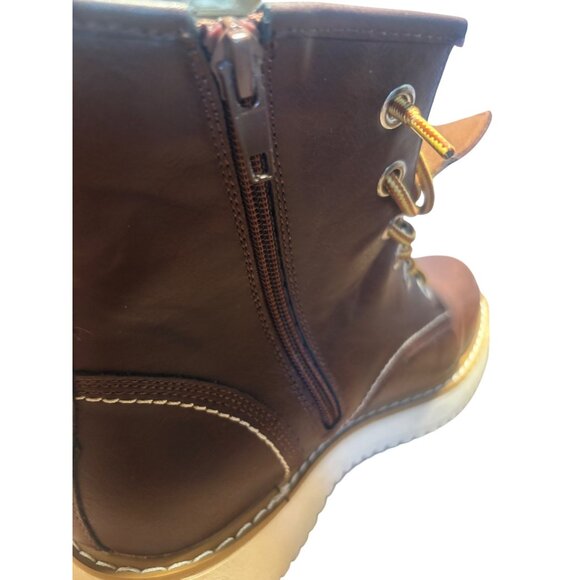 Madden Girl Kentt Lace Up Brown Combat Boots Womens Size 8M PU Upper - Picture 11 of 13